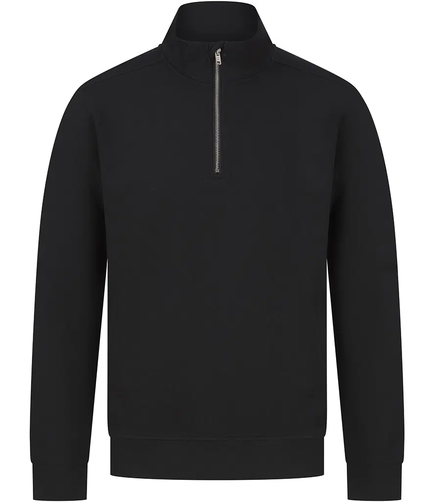 Henbury Unisex Sustainable 1/4 Zip Sweatshirt